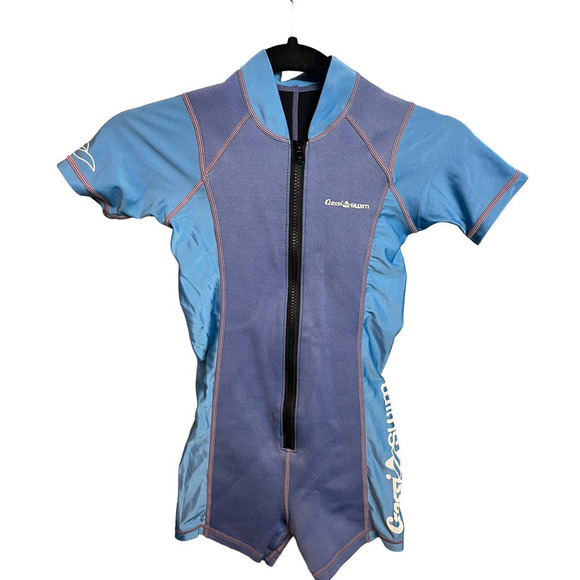 Cressi One Piece Short Sleeve Swimsuit For Kids / X-LARGE - Picture 2 of 8